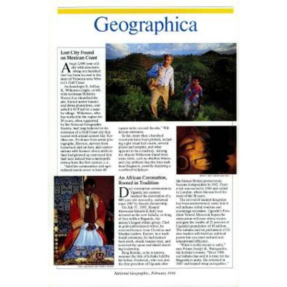 National Geographic Magazine FEB 1994 Canada Rivers, Federal Lands, Connecticut - Picture 8 of 15